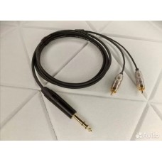 086-MVY-P26  Jack 6,3 стерео  <=> 2 RCA  Mr.Cable Vulcan P26